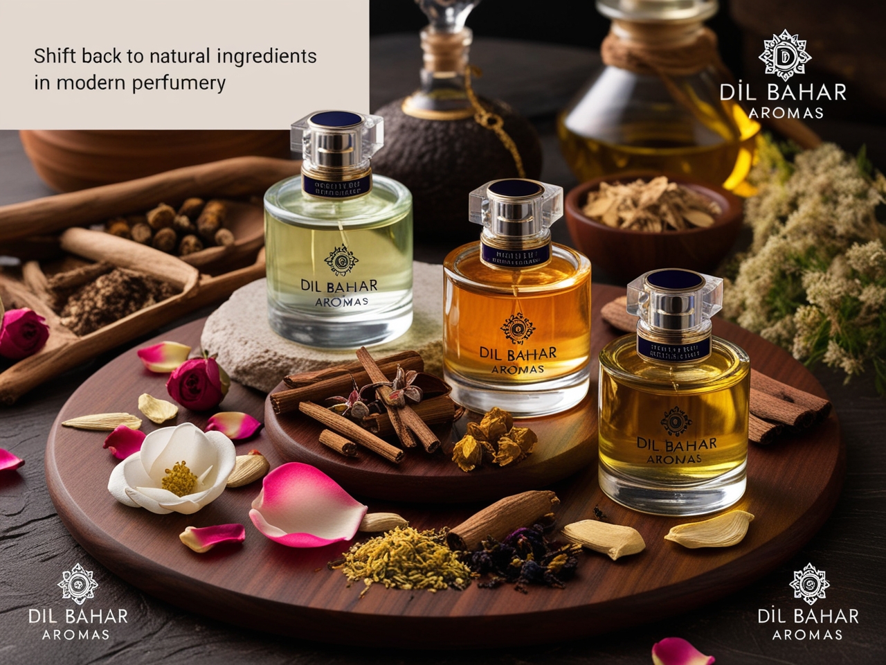 Natural ingredients in perfumery