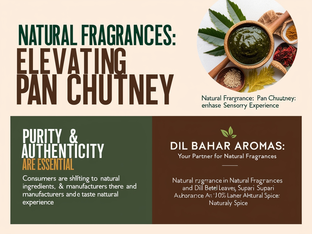 Fragrances for Pan Chutney